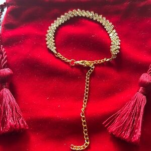 18Karats gold filled Gem Bracelet